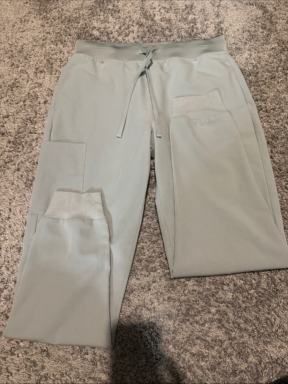 Mandala Women's Light Grey Scrub Set - Top and Bottom - Picture 3 of 4